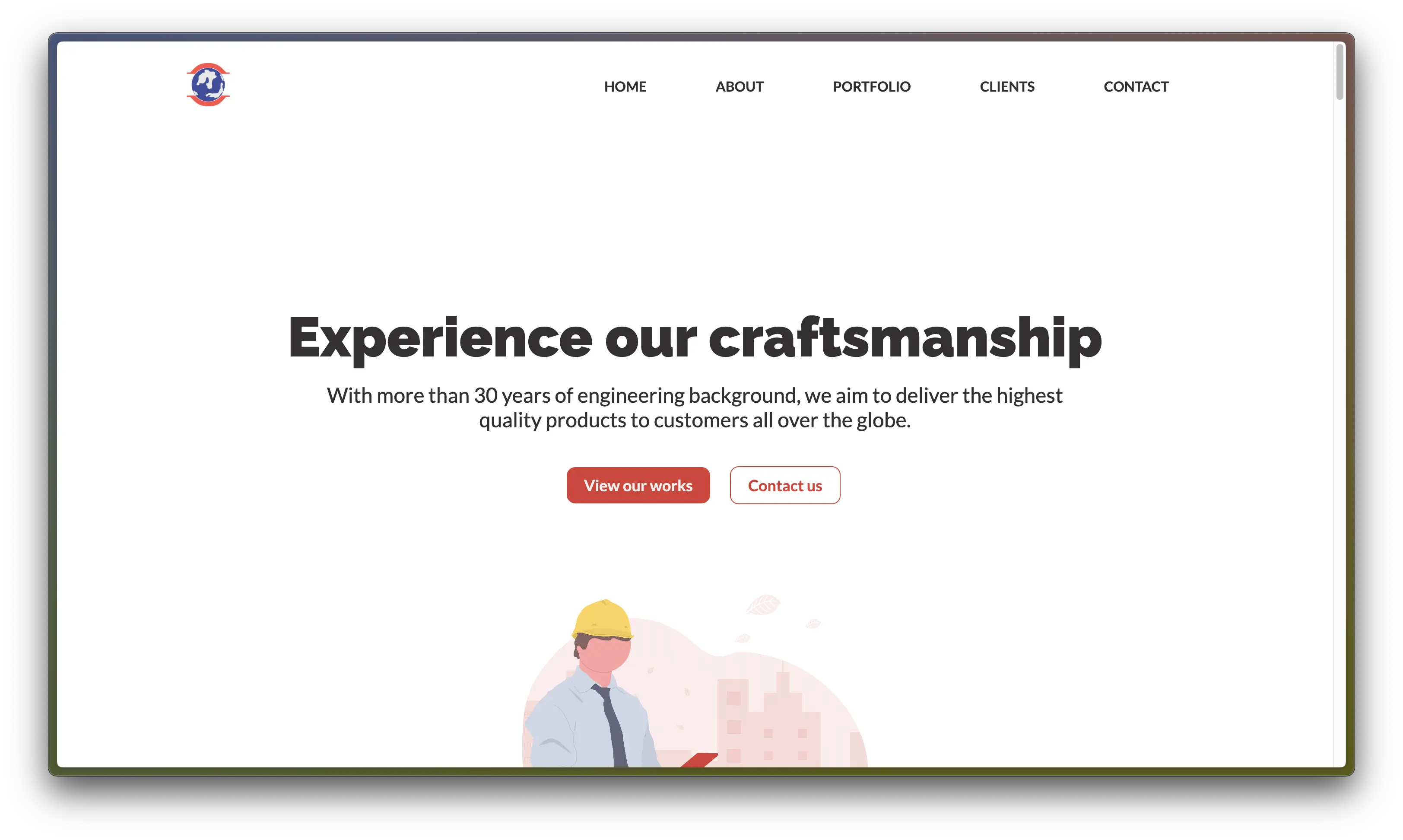 UltraFlow desktop website — a clean SaaS landing page built by us
